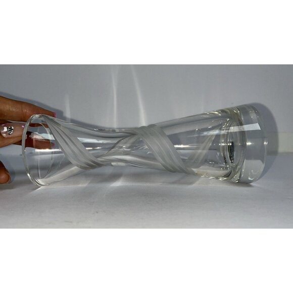 Vintage USSR Region Hand Cut Lead Crystal Vase, Soviet Union Cut Crystal Glass - Picture 8 of 13